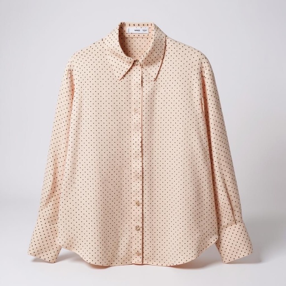 Mango Tops - Mango Flowy Shirt - Size 6